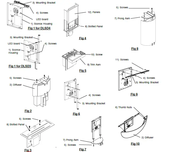 LITHONIA-LIGHTING-DLSD11-LED-Sconce-Diffusers-Instruction-Manual-2