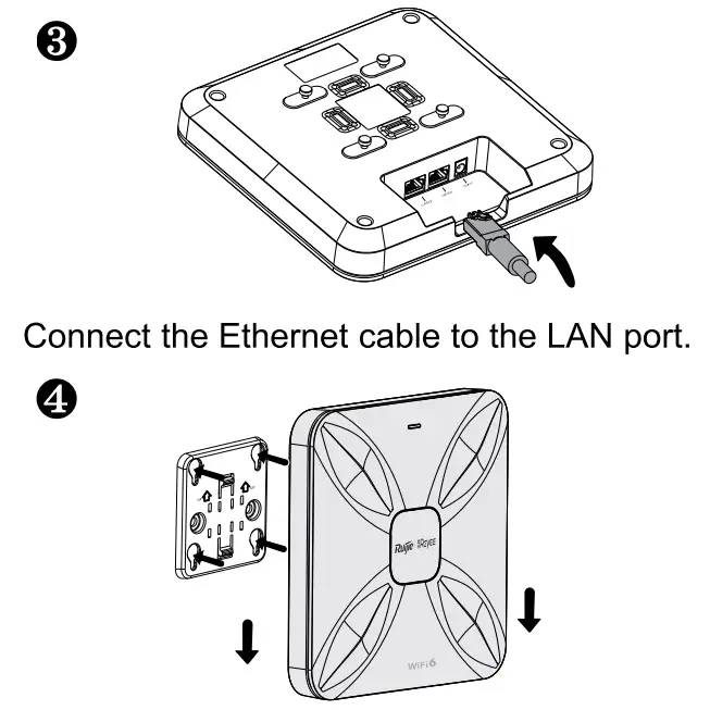 Reyee RG-RAP2260(G) Wi-Fi 6 AX1800 Ceiling Access Point - Fig 1