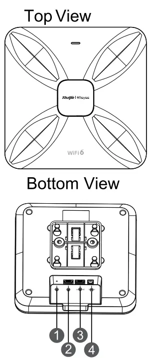 Reyee RG-RAP2260(G) Wi-Fi 6 AX1800 Ceiling Access Point