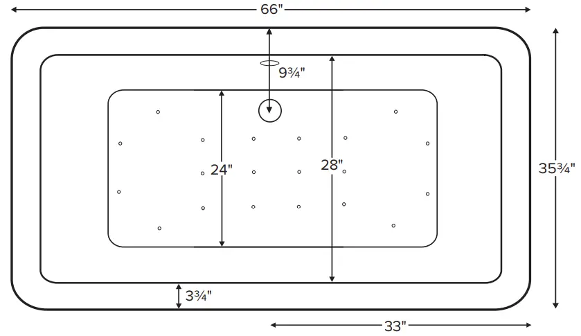 MTI Baths 146 Parisian 1 Freestanding Air Tub - Fig