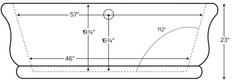 MTI Baths 146 Parisian 1 Freestanding Air Tub - Fig2