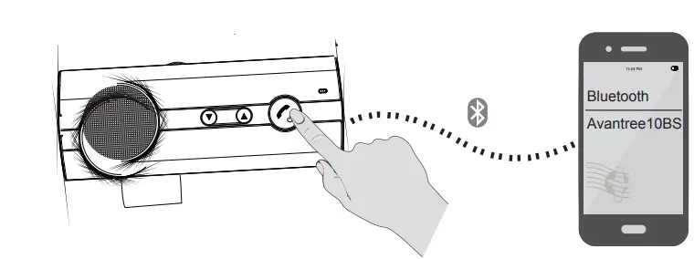 Avantree-10BS-Hands-Free-Bluetooth-Visor-Car-Kit-fig-3