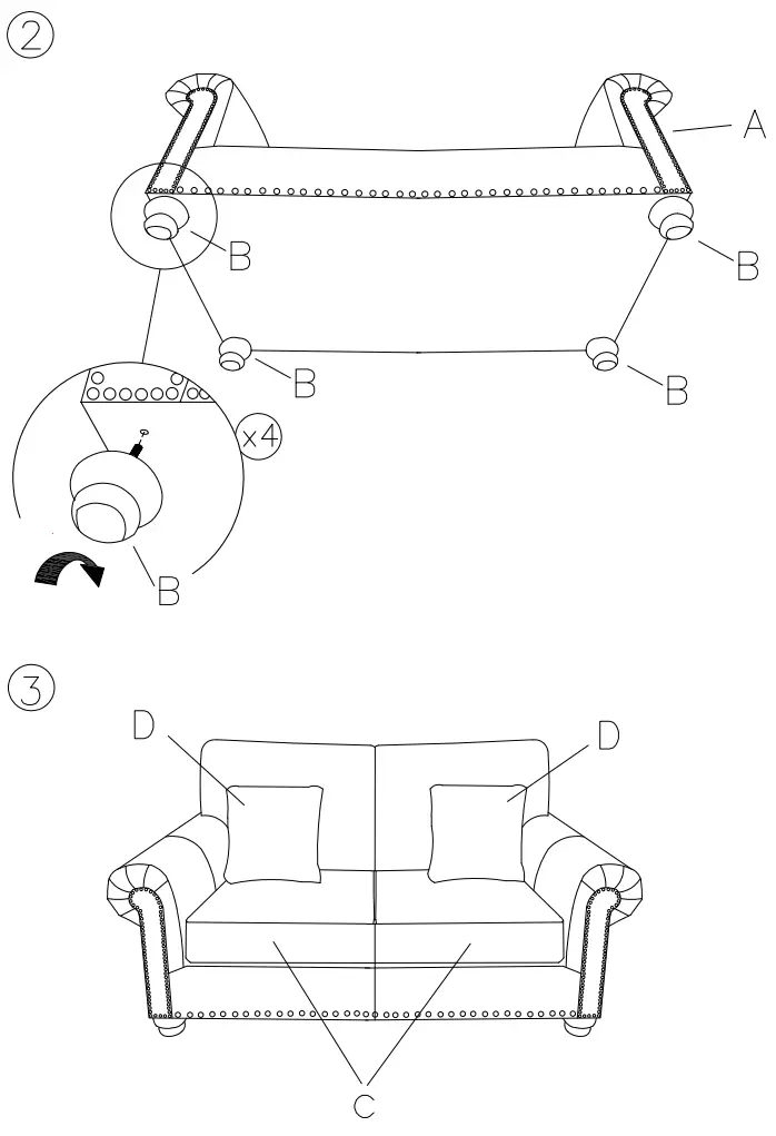 ASHLEY 8050535 Nicorvo Loveseat-fig2