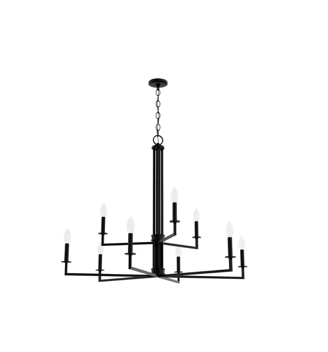 Hunter 19618 Bearden 9 Light 2 Tier Chandelier Owner's Manual