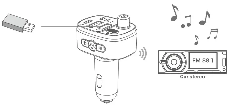 Battery Mate T65 Car Bluetooth FM Transmitter - INSTRUCTION 3