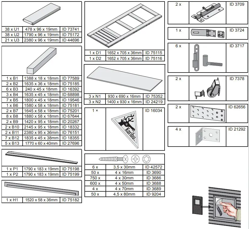ALDI 39052 Karibu Garden House - fig 47