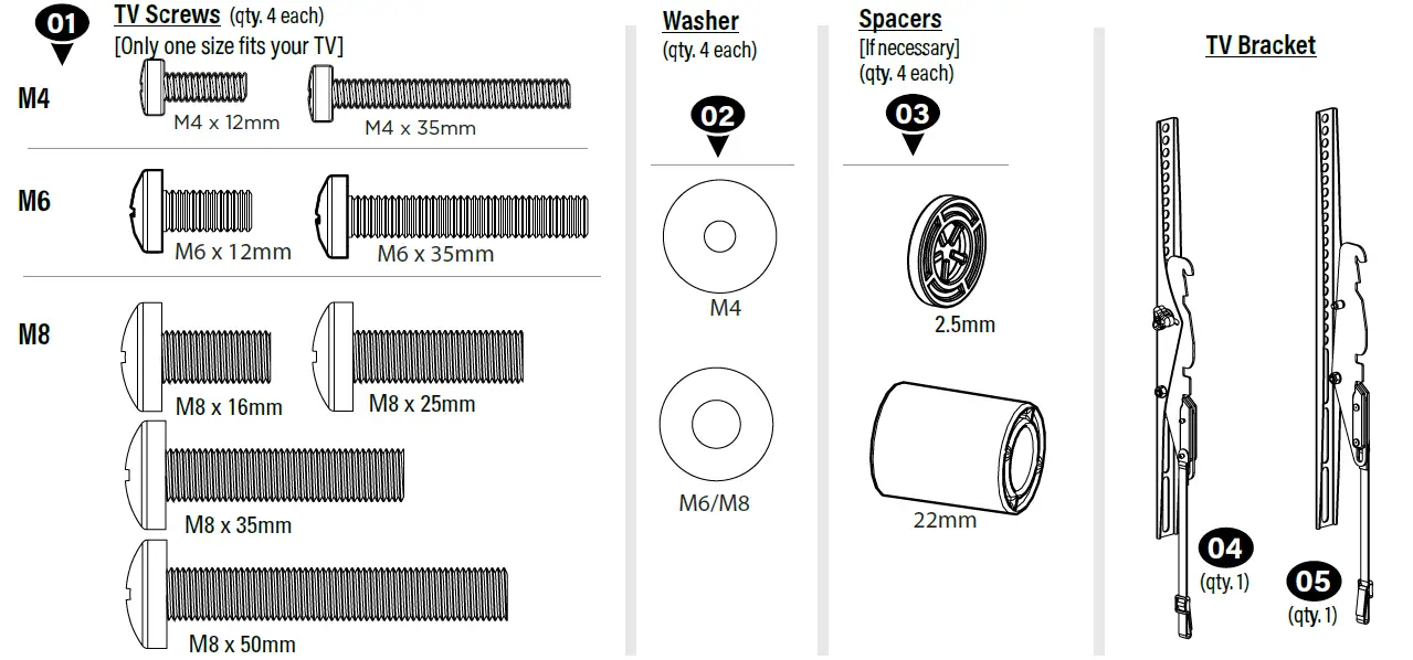 Secura-QMT35-B2-Tilting-Wall-Mount-for-Flat-Panel-TVs-32-Inch-55-Inch-fig-10