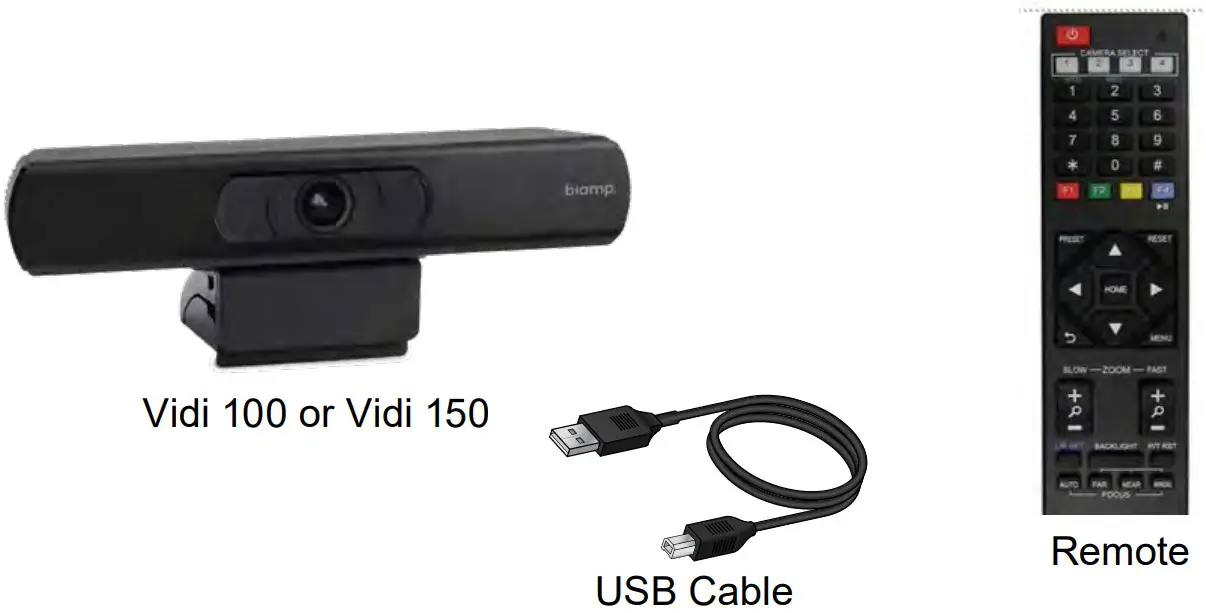 biamp Vidi 100 Conferencing Camera - Contents