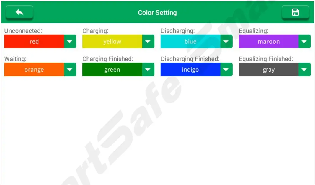 SmartSafe iSmartEV EB480 Lithium Battery Balancer for EV - Color Setting
