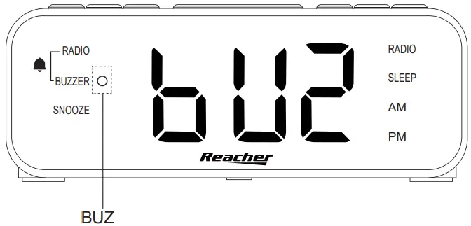 Reacher YM-186 Alarm Clock - BUZ