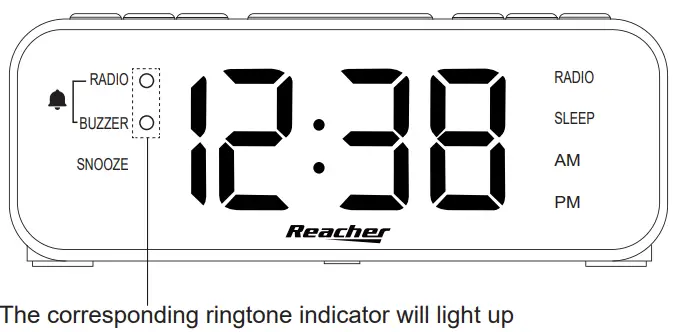 Reacher YM-186 Alarm Clock - Time Setting 6