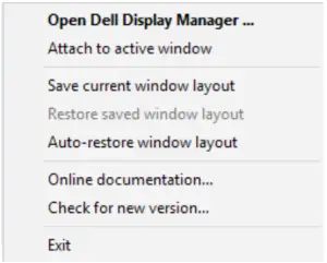 Dell Display Manager - Restoring Application Positions 1
