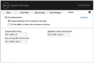 U2421HE - Applying Energy Conservation Features