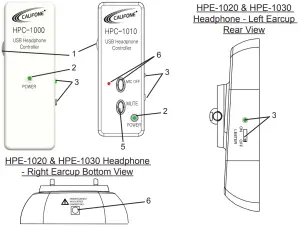 CALIFONE HPK-1500 Titanium Headphones - overview