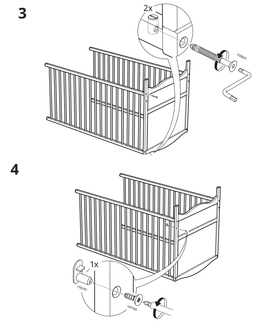 IKEA SMÅGÖRA Cot - figure 13