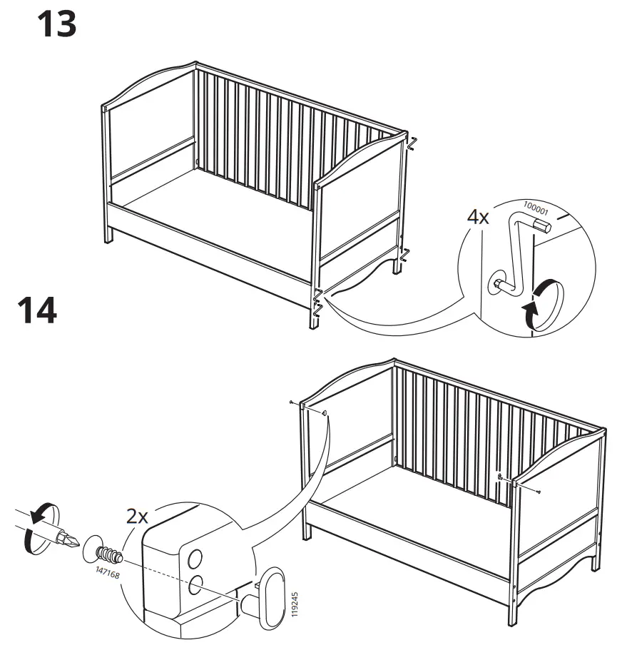IKEA SMÅGÖRA Cot - figure 18