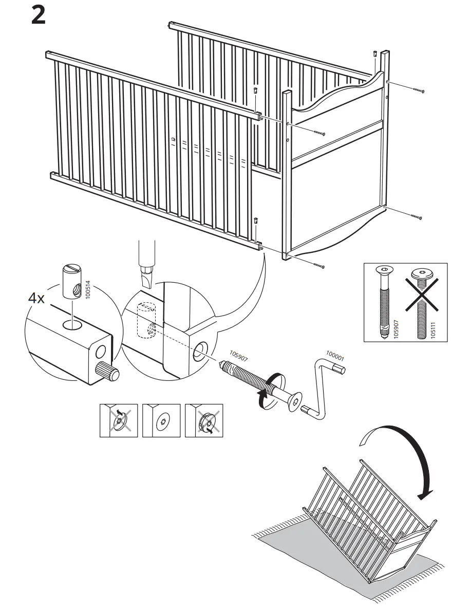 IKEA SMÅGÖRA Cot - figure 4