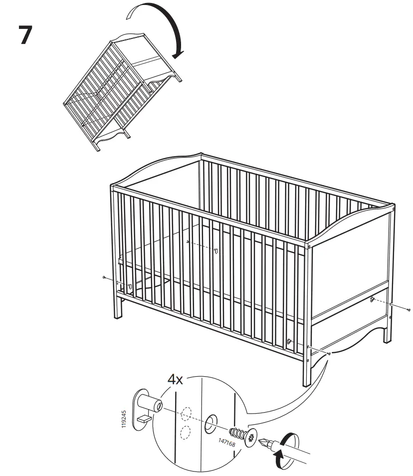 IKEA SMÅGÖRA Cot - figure 7