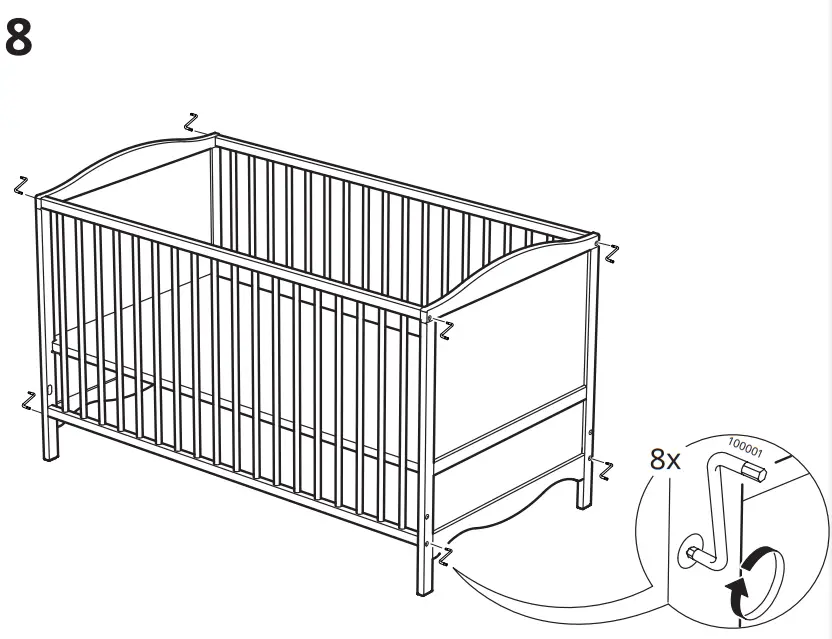 IKEA SMÅGÖRA Cot - figure 8