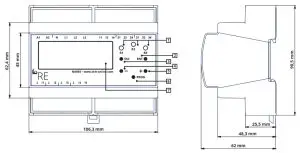 TELE NA003-M64 Grid and System Protection-Dimensions