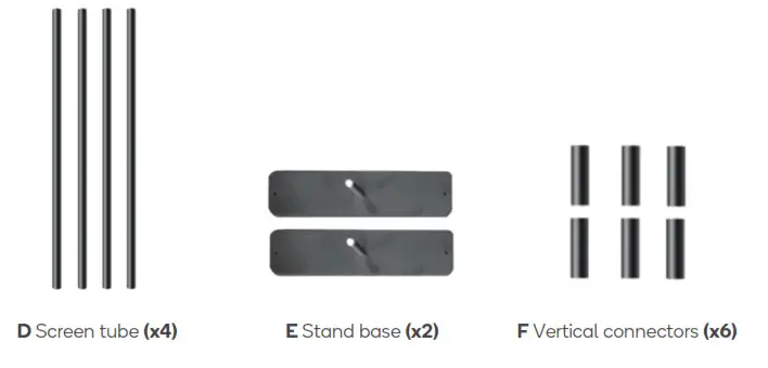 kogan KAPRS100WA 100 Inch Portable Projector - COMPONENTS