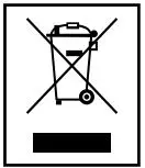 ThermoPro TP-49 Indoor Humidity and Temperature Monitor Instruction Manual - Disposal icon