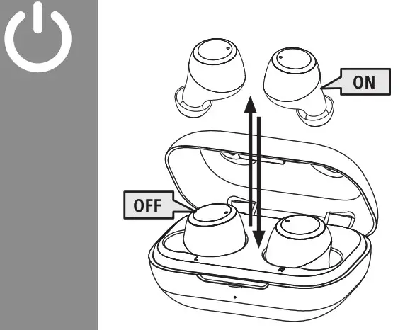 hama 00184081 Spirit Chop Bluetooth Headphones- Power