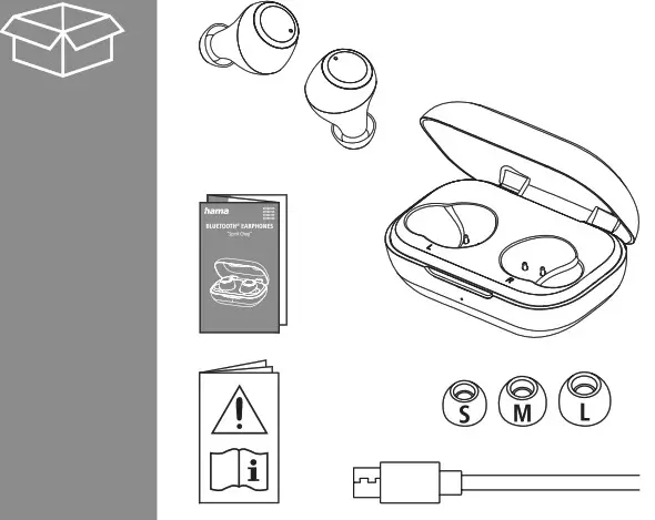 hama 00184081 Spirit Chop Bluetooth Headphones- Unpack