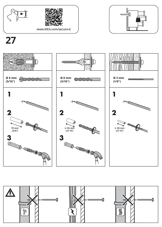 IKEA 103.556.89 HEMNES Chest of 3 Drawers-20