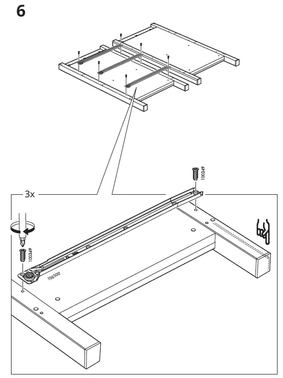 IKEA 103.556.89 HEMNES Chest of 3 Drawers-8