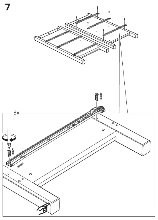 IKEA 103.556.89 HEMNES Chest of 3 Drawers-9