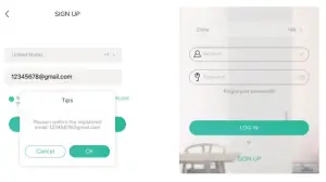 Shenzhen Bovision Technology BF-MC01 Smart Wifi Camera - Registration process 2
