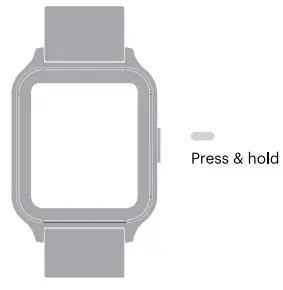 SMART WATCHES N003 ColorFit Brio Smartwatch - Power on off