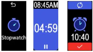 INBODYBAND3 Body Composition Analyzer - Stopwatch, timer, alarm.