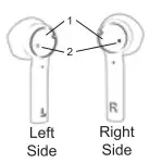 BASS JAXX EP-0644R TWS Volt Earbuds - earbuds