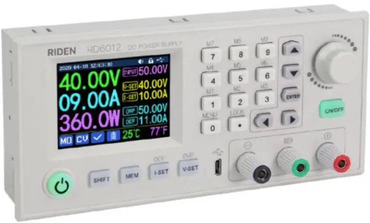 UCTRONICS U6235 RIDEN RD6012 DC Variable Bench Power Supply Module