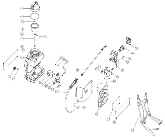 Toolland-DTB10003-Cordless-Pressure-Sprayer-Overview