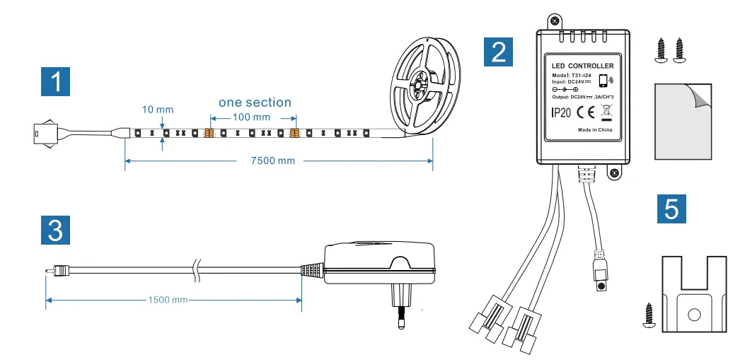 Shenzhen Bason Electronics Technology E824B LED Bluetooth Controller - fig 2