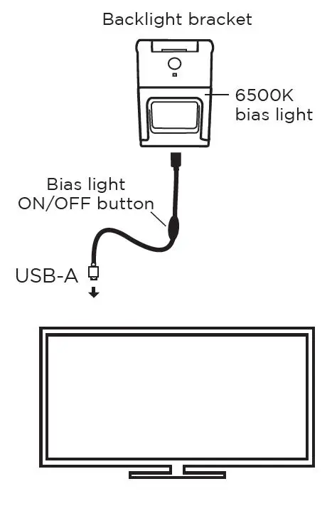 Ultrapro 58664 Bias Lighting Backlight Bracket fig 2