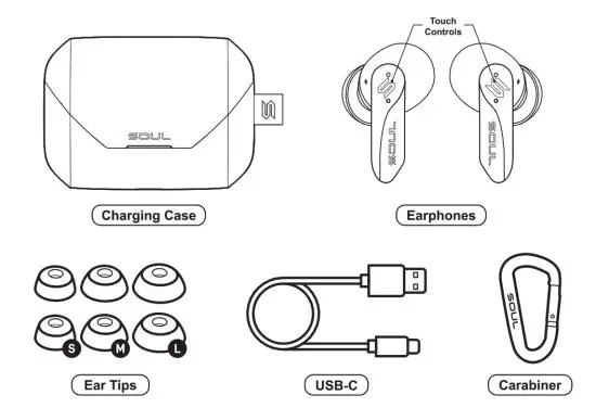 Soul Electronics S3 S-Play Wireless Earbuds - connet