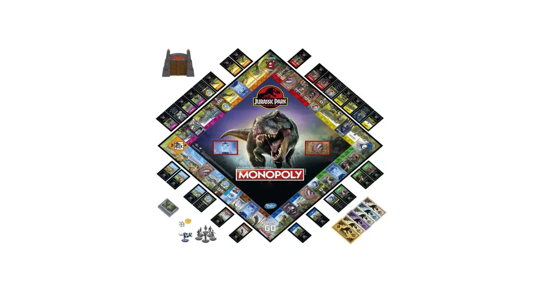 Monopoly Jurassic Park Edition Board Game For Kids Instruction Manual