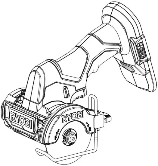 RYOBI PSBCS02 ONE HP 18V Brushless Cordless Compact Light Weight Cut Off Tool