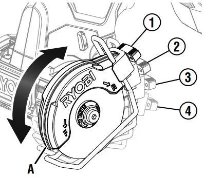 RYOBI PSBCS02 ONE HP 18V Brushless Cordless Compact Light Weight Cut Off Tool - Fig 7