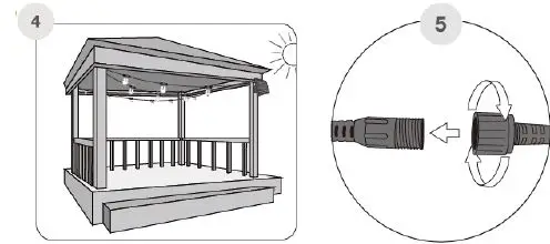 SUNFORCE 1600334 Solar String Lights with Remote Control 8