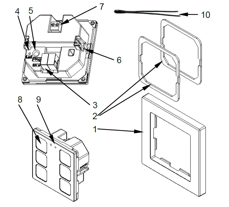 Zennio-ZVIT55X1-PC-ABS-Capacitive-Push-Button-fig1