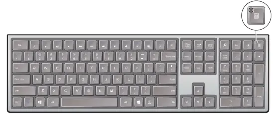 Repair the keyboard to the USB receiver