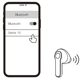 LinkLike LKPI01014A Genie 10 True Wireless Earbuds - Pairing