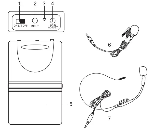 PYLE PWMA1216BM Portable PA Speaker Amplifier and Microphone System - belt pack