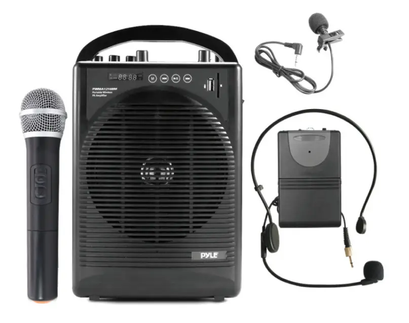 PYLE PWMA1216BM Portable PA Speaker Amplifier and Microphone System