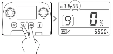 Godox SL100D SL Series Daylight LED Video Light -ID Setting
